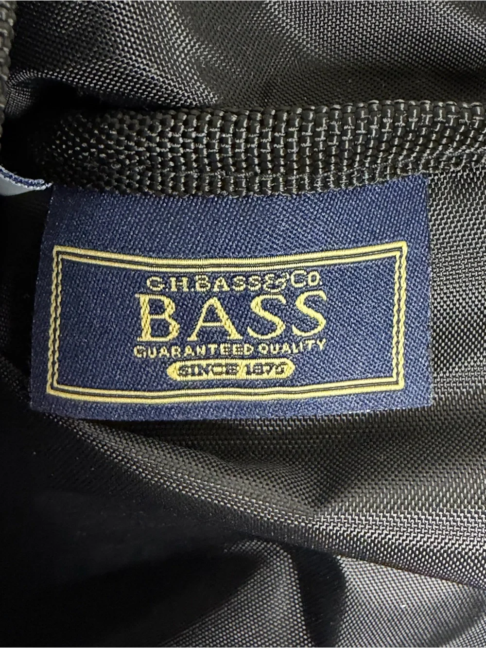 GH Bass & Co Messenger Laptop Bag Briefcase Black Gray Nylon Travel Work 17”